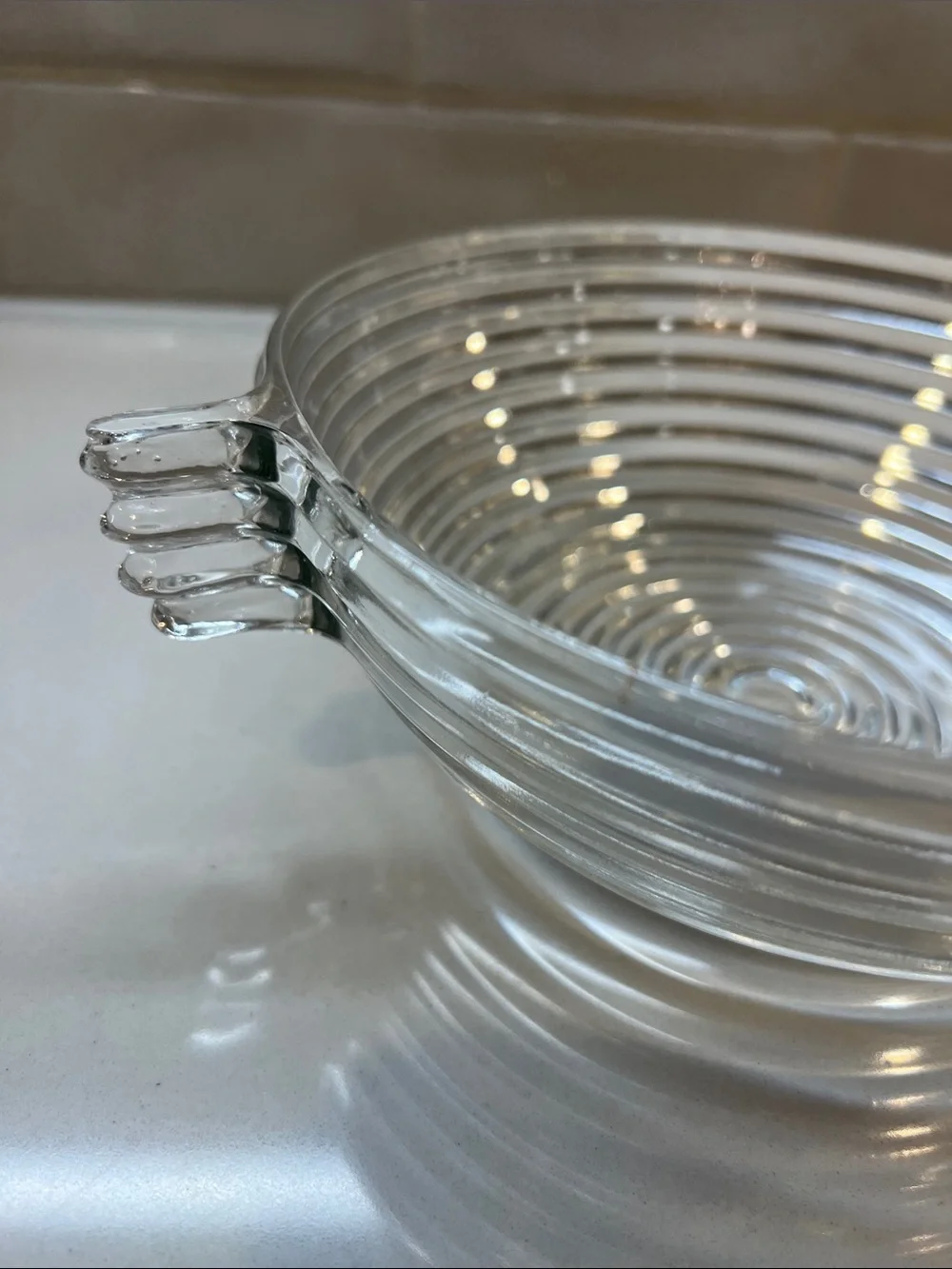 Vintage Anchor Hocking Clear Modern Bowl